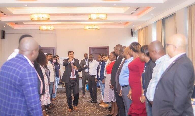 Rajiv Sharma of NLP Limited leading a working session with a client leadership team