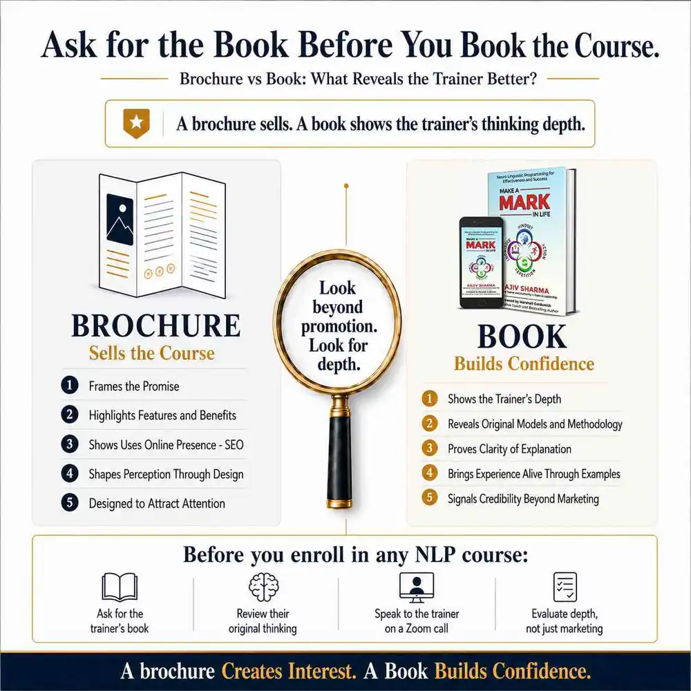 The difference between a brochure NLP certificate and a complete NLP Practitioner program