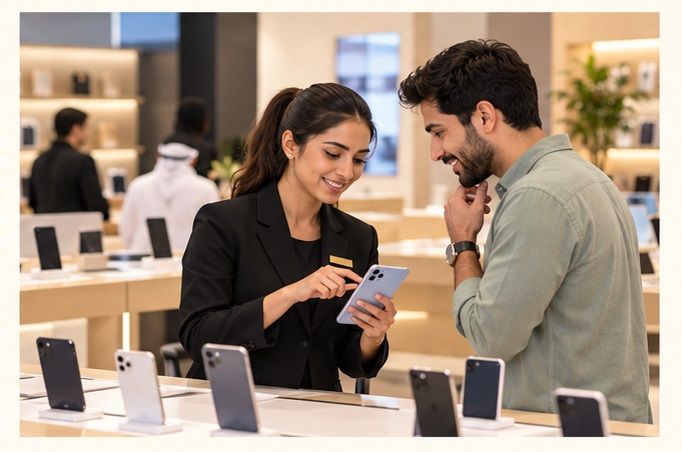 Mystery shopping for telecom and electronics shops in Dubai and the UAE